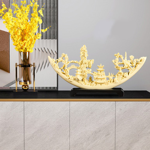 オブジェ 象牙風 帆船 サンゴ 珊瑚 おしゃれ かわいい 置物  