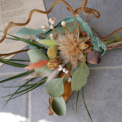 数量限定】ドライフラワー スワッグ リース ウェルカムスペース  