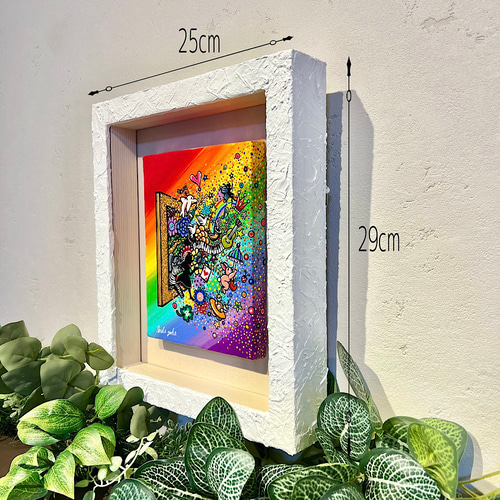 70年代　アクリル　ビーズ　アート　作品　額縁 70年代 アクリル ビーズ アート 作品 額縁 70年代 アクリル ビーズ