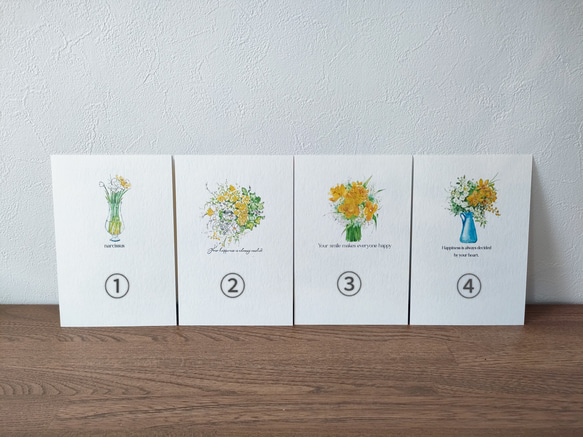 「march」　3月の想いを贈るポストカード　４枚セット☘ 9枚目の画像