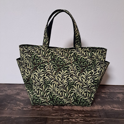 エコバッグ(ウィリアムモリス＊ウィローボウ 黒色) エコバッグ(ウィリアムモリス＊ウィローボウ 黒色) ウィリアムモリス