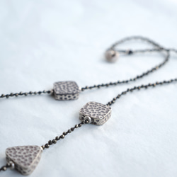 Braid necklace -Hammered silver- 4枚目の画像