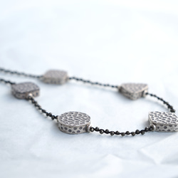 Braid necklace -Hammered silver- 3枚目の画像