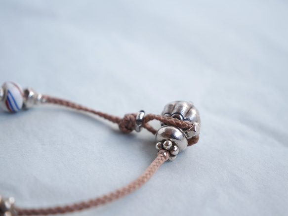 -Old venice beads・Flower- code bracelet 4枚目の画像