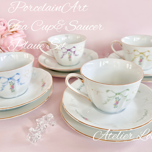 カップ＆ソーサー、ケーキ皿4客