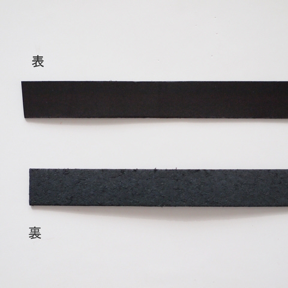 カット済・15mm幅・黒・93ｃｍ・革テープ・栃木レザー使用・革紐・本革・no.17 2枚目の画像