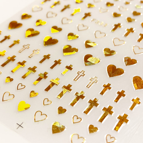 No 54 ネイル3dパーツ ゴールド クロス 十字架 ネイル パーツ 十字架
