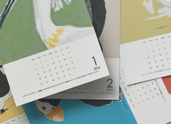 ミニ【4月はじまり】マニアックな海鳥たちと過ごす一年カレンダー〜2024 2枚目の画像