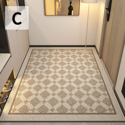 カーペット ラグ 絨毯 幾何学模様 シンプル モダン おしゃれ 玄関フロアマット 滑り止め ループパイル ch-1421 15枚目の画像