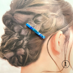 【選べる！ヘアクリップ】　海　 0.6×6cm 4枚目の画像