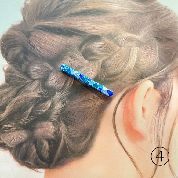 【選べる！ヘアクリップ】　海　 0.6×6cm 7枚目の画像