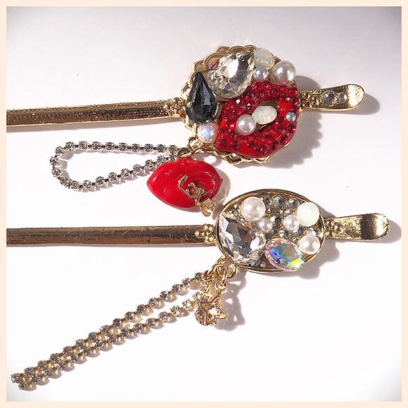 簪 かんざし　天然素材　和装小物　象嵌　簪 かんざし　アンティーク　時代物 美品 和小物マルシェ 和紋かんざし 軸長さ14.8cm 金属製軸 和装だけで