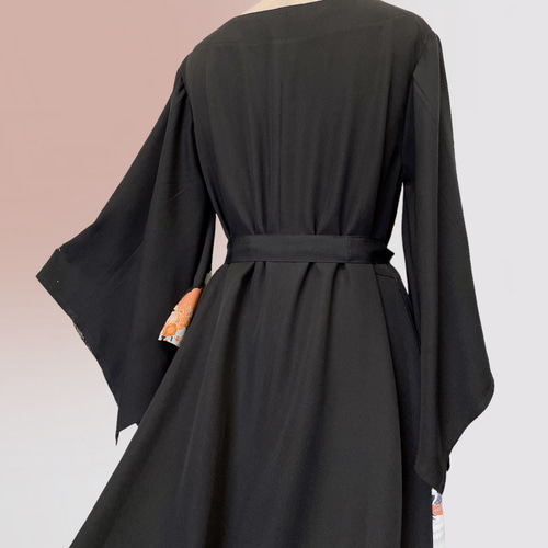 優美な袖感 留袖ワンピース フォーマル 上質 着物リメイク 正絹 演奏会