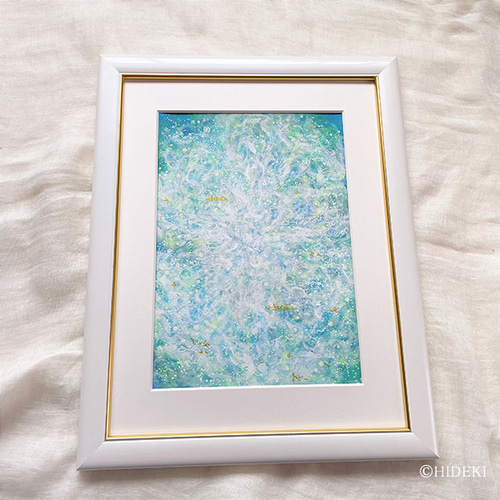 ヒーリングアート 原画 レムリアの癒し 水のエレメント 絵画
