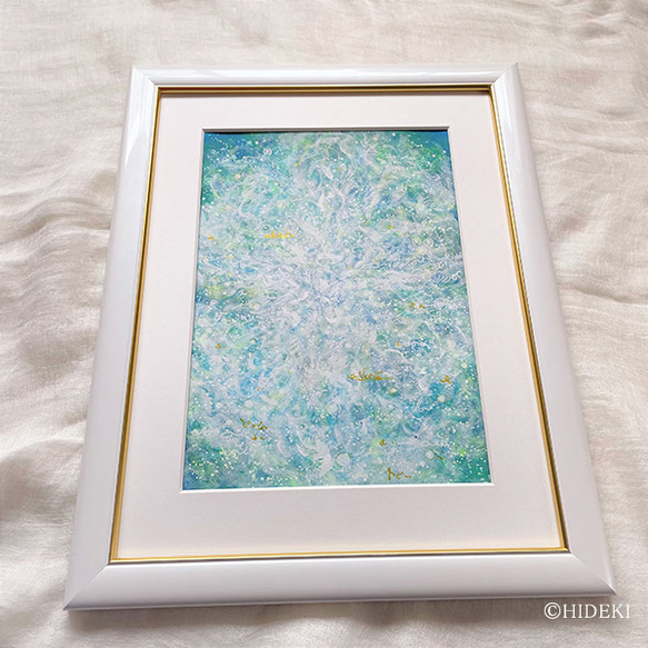 ヒーリングアート 原画 レムリアの癒し 水のエレメント 絵画