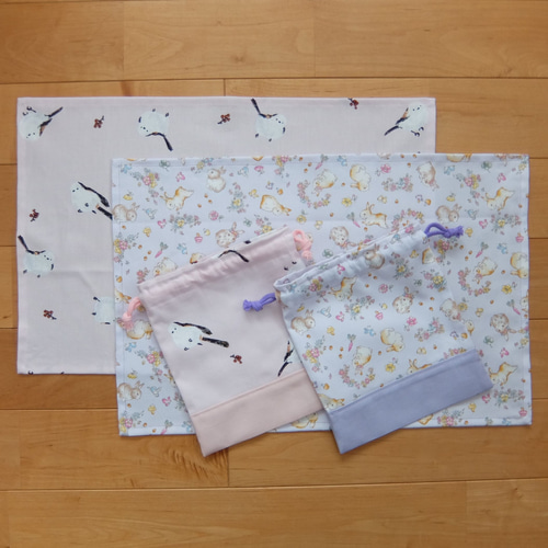 あんず様オーダー品＊ランチョンマット＆給食袋 給食袋 Le Ciel＊Vent  