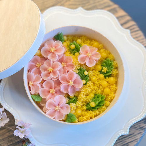 flowers box 2025 A / 6cup set box /カップケーキ/花【母の日