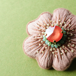 &lt;Kira~Tsumgarelhana~&gt; 花朵刺繡胸針“櫻花” 第1張的照片