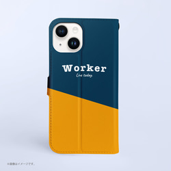 Original手帳型iPhoneケース「WORKER 働くネコ。」 4枚目の画像