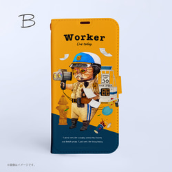 Original手帳型iPhoneケース「WORKER 働くネコ。」 5枚目の画像