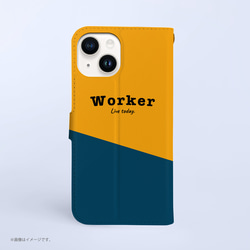 Original手帳型iPhoneケース「WORKER 働くネコ。」 6枚目の画像