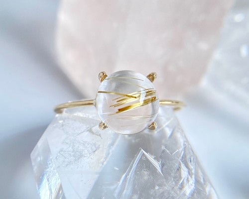 Cloche クロチェ ルチルクォーツ 9号　リングK10 リング：K10＋ルチルクォーツ／Decent | also