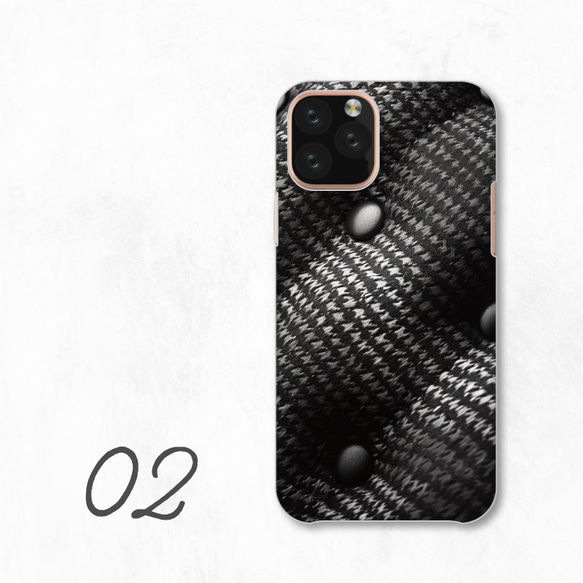 單色設計圖案藝術精緻智慧型手機保護殼相容於所有型號後背式硬殼NLFT-HARD-a212 第4張的照片