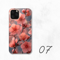 花朵櫻花粉紅自然設計花卉圖案春季智慧型手機保護殼相容於所有型號後背式硬殼 NLFT-HARD-a215 第9張的照片