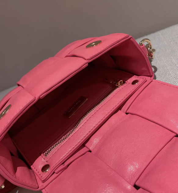 Creema限定 ラズベリーの夏 ファセットパック ハンドバッグ 2way ショルダーバッグ トートバッグ 鞄 16枚目の画像