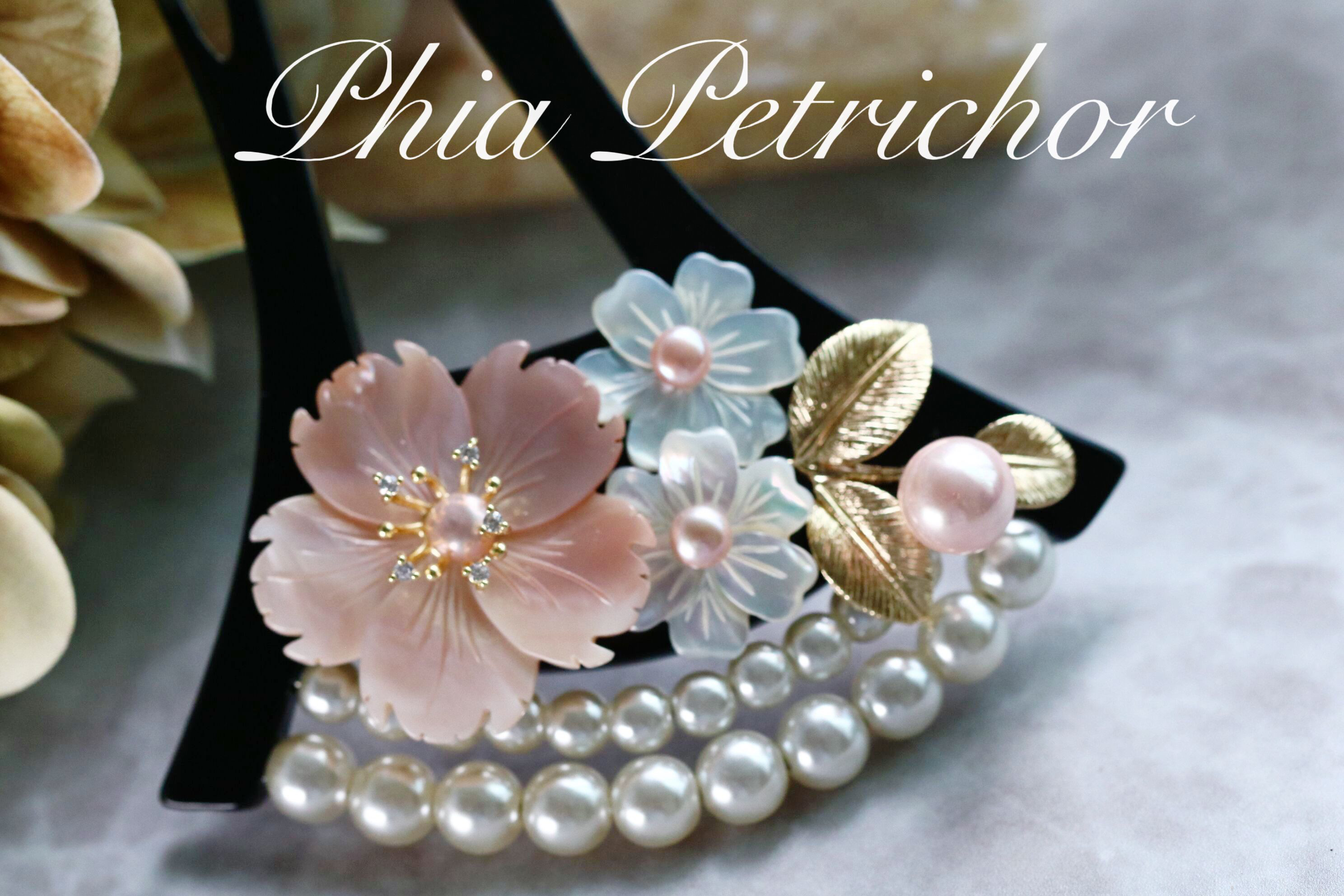 簪 和 K24GP 桜 かんざし バチ型 パール 簪 着物 髪飾り 留袖 着物 成人式 結婚式 卒業式