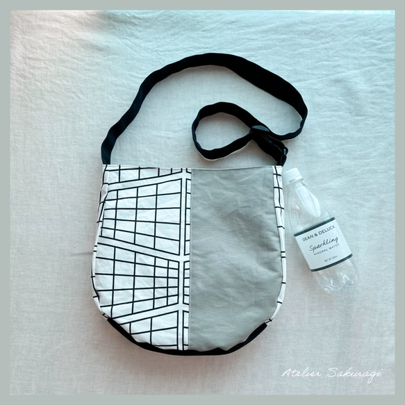 〈一点もの〉cut cloth bag ショルダーバッグ/monotone 6枚目の画像