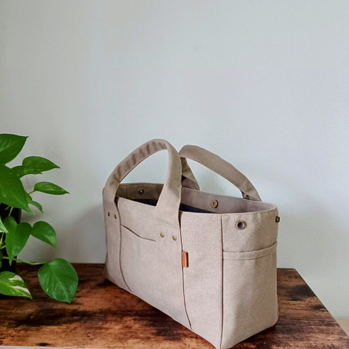 ハンドメイド、トートバック、帆布、ヴィンテージ、ワイドベルト - メルカリ