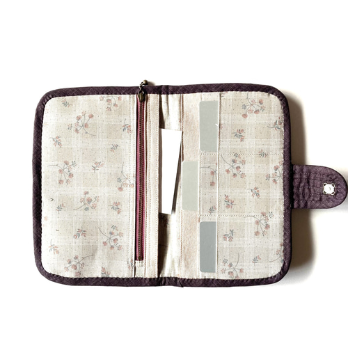 ヘキサゴンのパッチワークキルトマルチケース ポーチ lilla＊ 通販