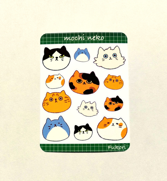 mochi neko シールシート No.1 3枚目の画像