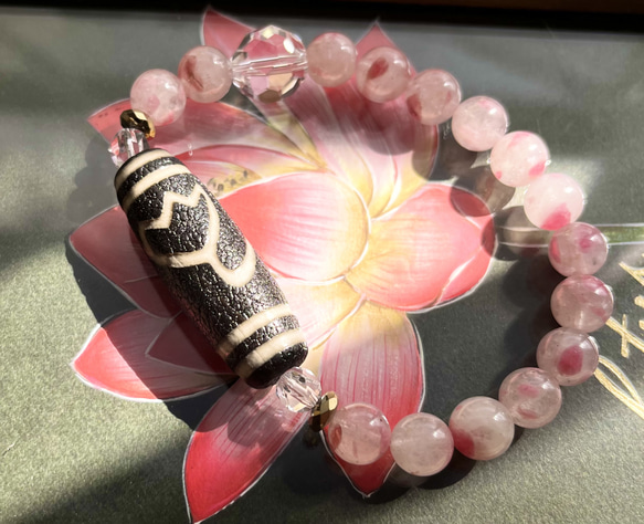 水蓮花天珠ブレスレット