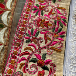 【限定販売】インド刺繍リボン はぎれアソート(a-1) 5枚目の画像