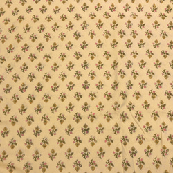 【50cm增量】米色布料黃色小花印度手工版畫布料棉質 第4張的照片