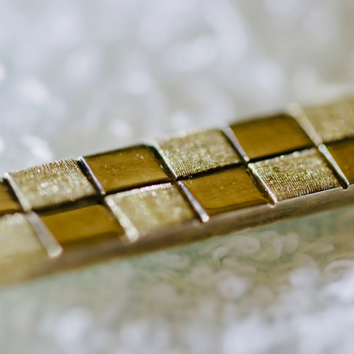 シルバー ペンダントトップ 市松模様のペンダントトップ950シルバー