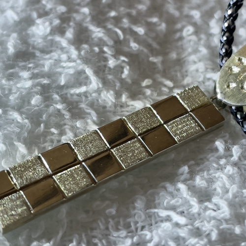 市松ペンダントトップ シルバー ペンダントトップ 市松模様のペンダントトップ950シルバー