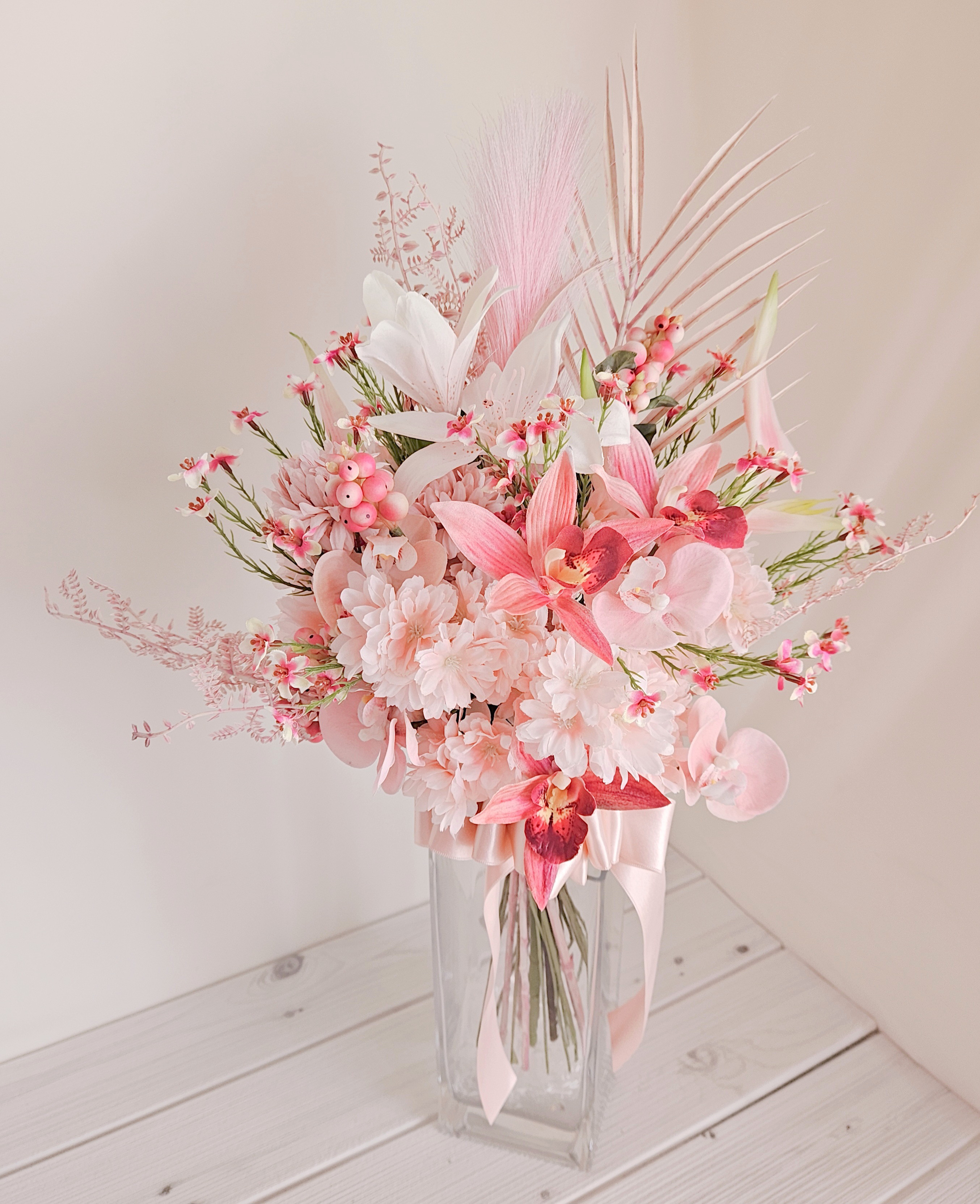 ウェディングブーケ（ブートニア付き）B-173