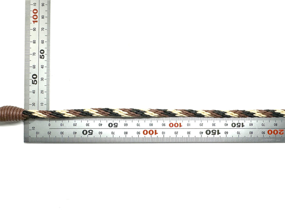 ロー引き段染めショルダー（マルチ）　120cm　S6121　ナスカン付きワックスコード　スマホポーチやサコッシュなどに 5枚目の画像