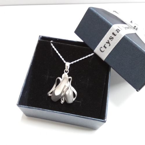バレエ トウシューズ モチーフ ネックレス silver925 ロープチェーン