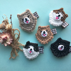 ⓝⓔⓦ【ポメラニアン】ベビーヘアクリップ　キッズヘアクリップ　ヘアゴム 送料無料2つセット♩ポメラニアンのベビーヘアクリップ・ペット