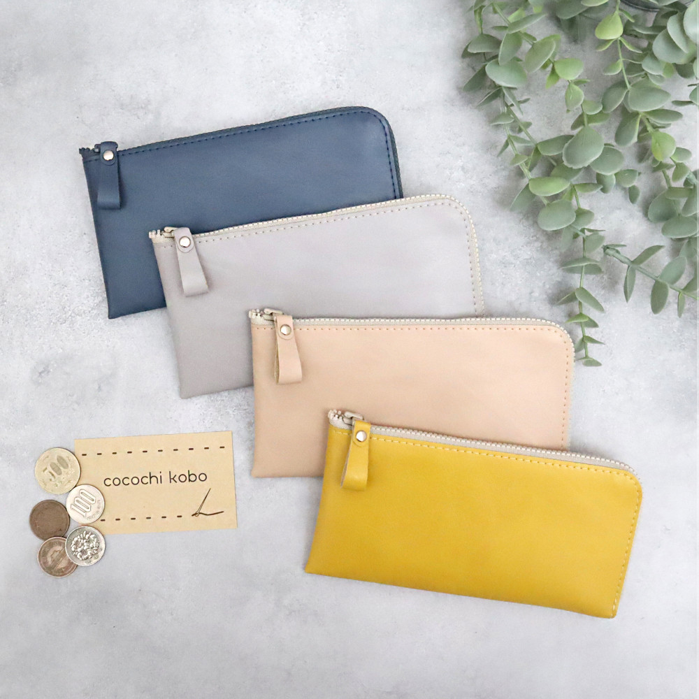 MOMO様用【超美品】新進工房　お札が折れない小さい財布　0.3秒で開く時短財布