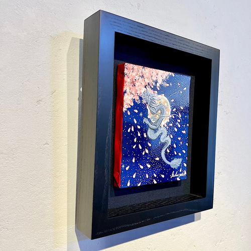 龍神様　原画　アクリル画　木製　エネルギーアート 龍神様 原画 アクリル画 木製 エネルギーアート