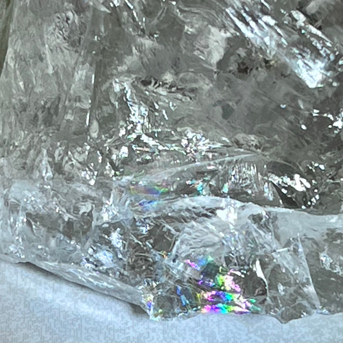 カイラス産 アイスクリスタル？ レインボー 万華鏡✨ レインボー アイスデビル 氷水晶 クリスタル 原石 氷の悪魔