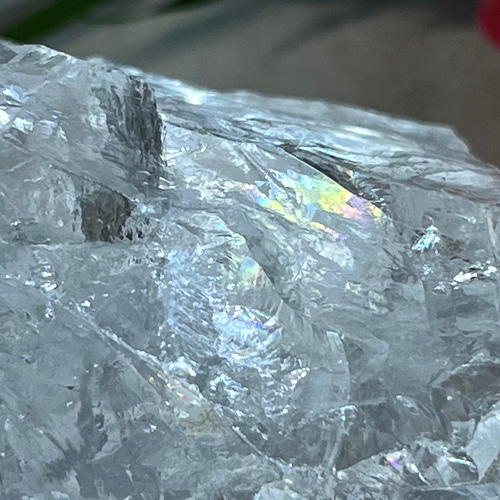 万華鏡✨ レインボー アイスデビル 氷水晶 クリスタル 原石 氷の悪魔