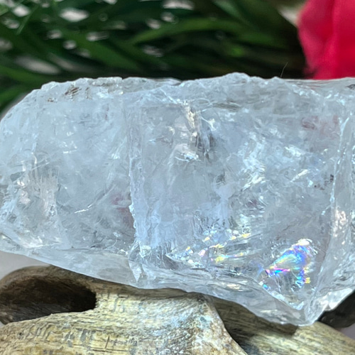 カイラス産 アイスクリスタル？ レインボー 万華鏡✨ レインボー アイスデビル 氷水晶 クリスタル 原石 氷の悪魔