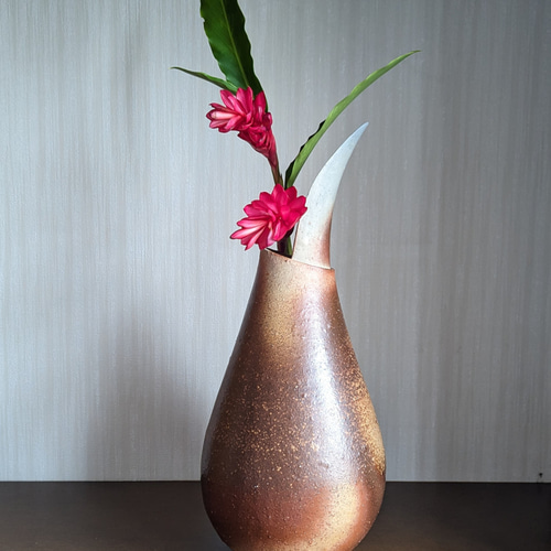 備前焼 植木鉢 大きめ 一輪挿し・花瓶・花器 aco 通販 15611169