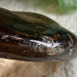 レインボー✨　カンゴーム　黒水晶　ケアンゴーム　原石　タンブル　握り石 14枚目の画像